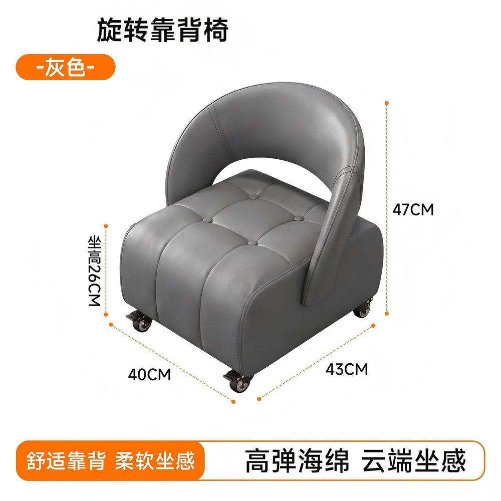 Universal rotating shoe stool small stool living room for home feeling pulley small bench sofa stool shoe changing back chair slip stool