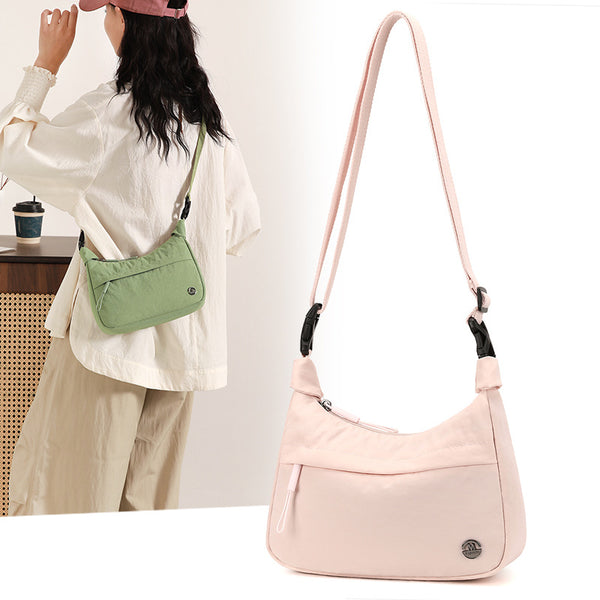 Trend lightweight and simple messenger bag multi-functional versatile nylon portable dumpling bag fashionable commuter niche shoulder bag