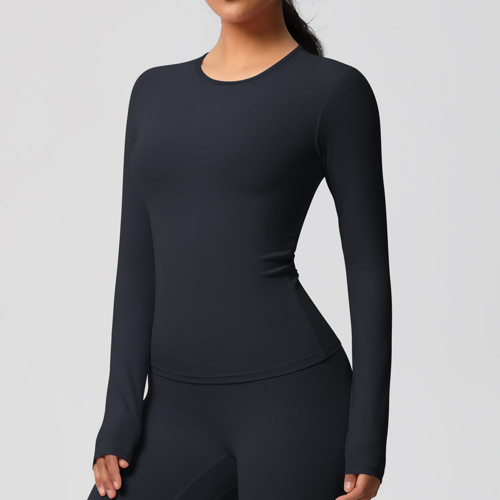 Ready-to-ship cross-border double-sided brushed, form-fitting, breathable solid color training yoga set, eight-piece athletic running fitness outfit for women