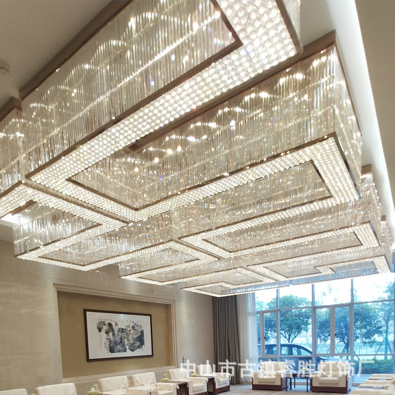 Laitu Customized Lighting Customized Sales Department Art Modeling Chandelier Hotel Clubhouse Banquet Hall Non-standard Engineering Lighting