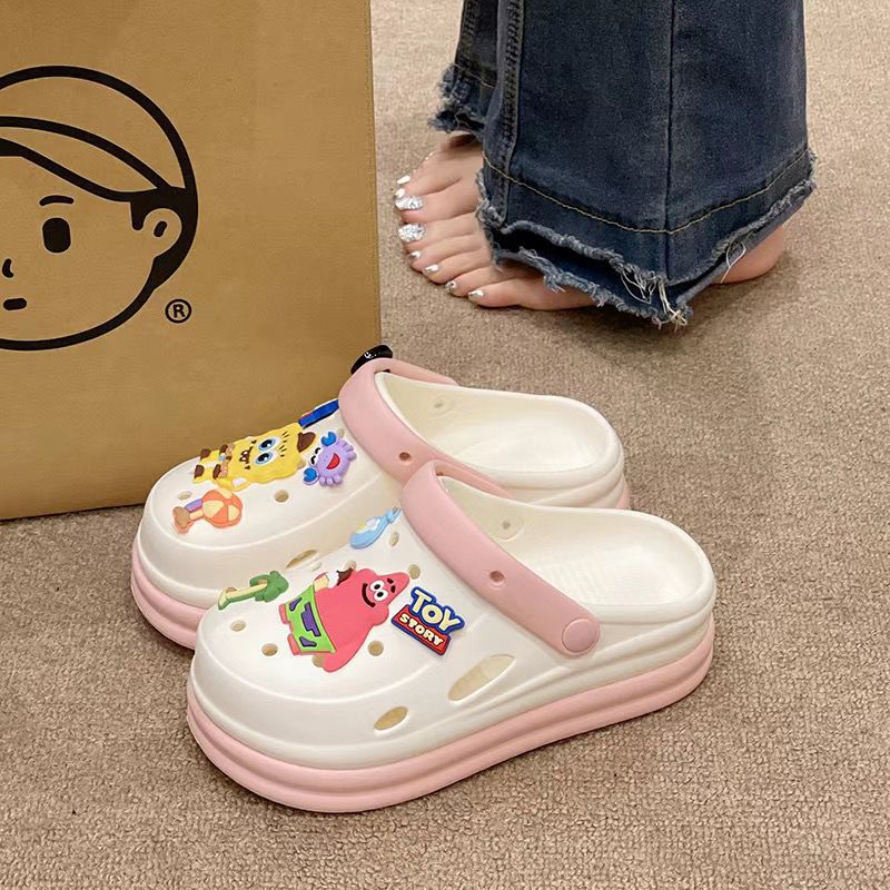2025 baotou sandals women's hot style clogs outwear non-slip home soft beach new arrivalcouple sandals