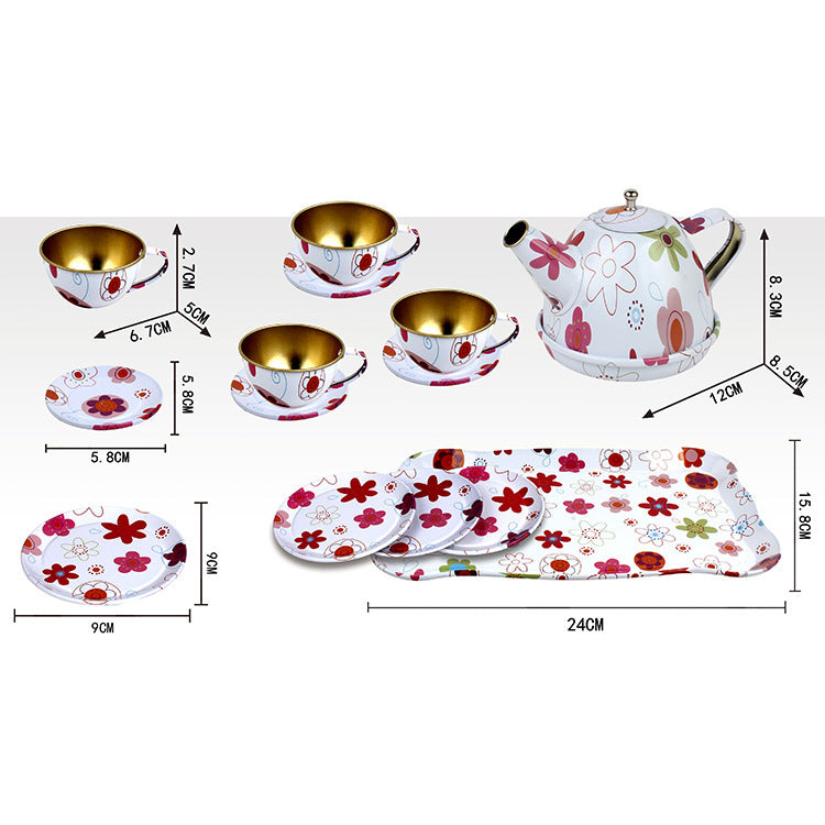 children's simulation tea set, food, dessert, cake, coffee, tea break, afternoon tea, girl's play house gift