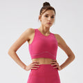 Shockproof running bra - high-impact fitness vest style - padded sports bra for women - outdoor workout underwear
