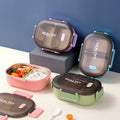 304 stainless steel insulated lunch box - perfect for students, elementary school kids, and school lunches. features compartments and a tray