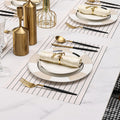 Nordic light luxury western dinnerware set - model room display, modern home dinner plates, minimalist western dinner plates, high-end plating