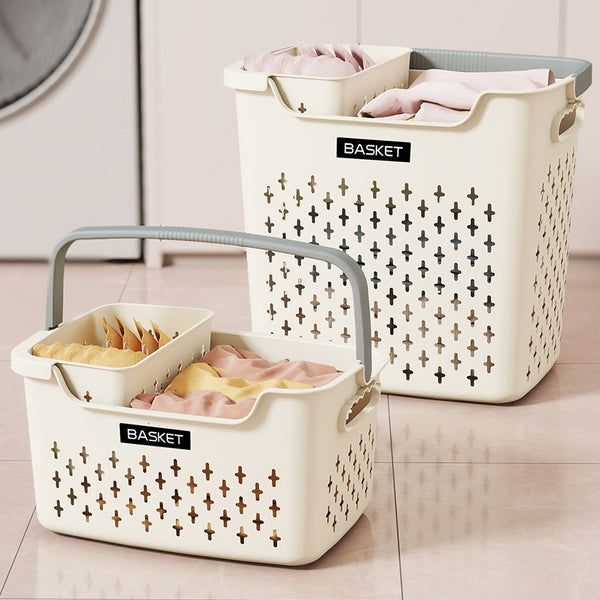 Bathroom Dirty Clothes Basket Clothes Storage Basket Plastic Handheld Basket Dirty Clothes Laundry Basket Household Large Capacity Dirty Clothes Basket