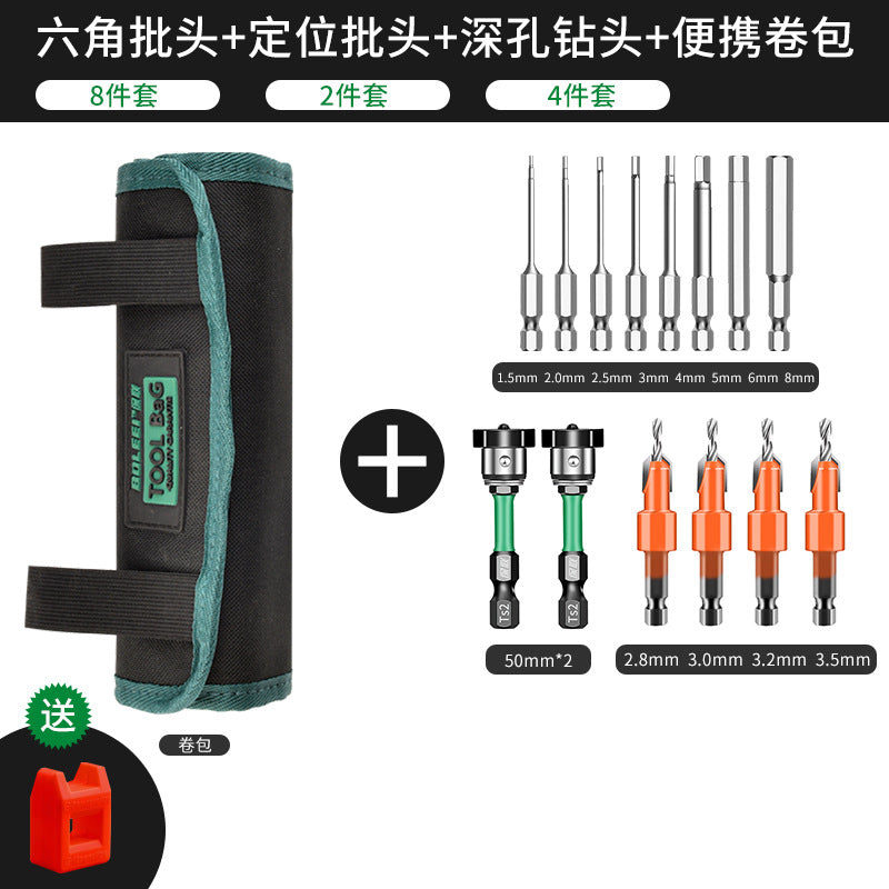 Roller Tool Bag Batch Electrician Small Portable Wear-resistant Fanny Pack Wear-resistant Storage Bag Multifunctional Portable Roll Bag