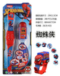 Kids' spider-man inertia pull-back car projector watch - luminous electronic watch gift for preschool and elementary school students