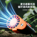 new camping style leafless waist fan student outdoor handheld portable mini waist leafless fan