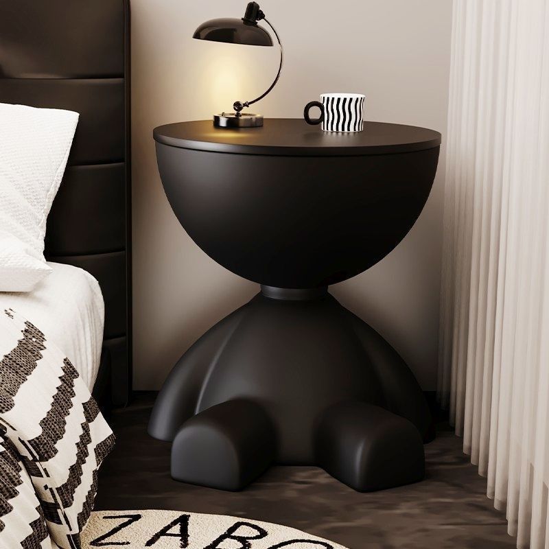 Bedside table casual modern bedroom small alternative creative plastic black side table small table coffee table storage rack