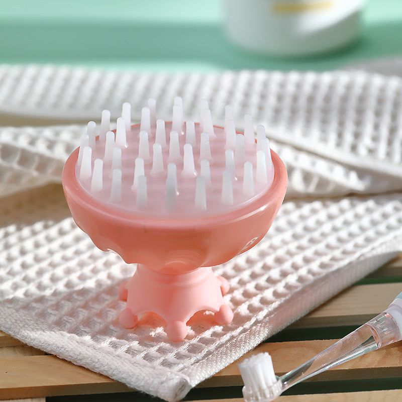 Baby shampoo brush, kids' scalp scrubber, silicone bath sponge, newborn baby bath sponge, bath mud for babies