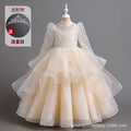kids catwalk performance dress new arrival children's clothing girl spring and summer dress evening dress princess skirt tutu skirt