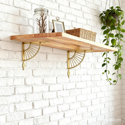 Wall shelf creative simple modern wall hanging living room background wall shelf wall hanging one-word partition bracket