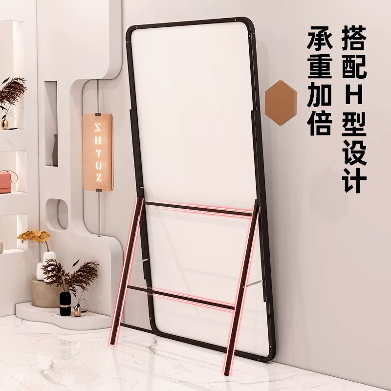 Full-length dressing mirror, floor mirror - ideal for women's clothing stores, enhances height and slimming appearance, beauty mirror for bedroom and home use