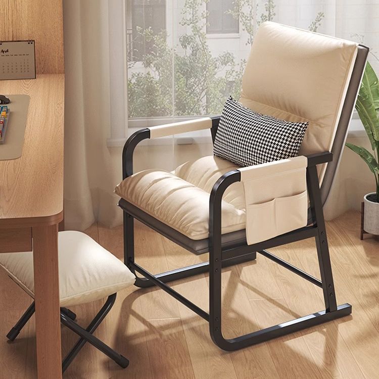 Computer dormitory for home backrest chair plaid long sitting backrest college student lazy sofa lounge chair study seat chair
