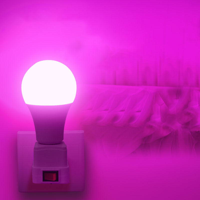 LED color light bulb, colorful ambient light bulb A60pc ball bulb E27 screw indoor lighting ambient night light