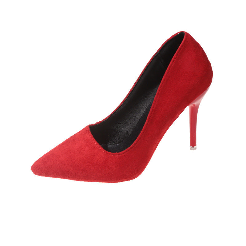 2026 summer new pointed-toe stiletto slip-ons: dopamine dress shoes, versatile for any outfit, elegant high heels