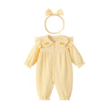 Newborn baby clothes spring autumn  new style doll collar baby girl romper super cute crawling suit spring outfit