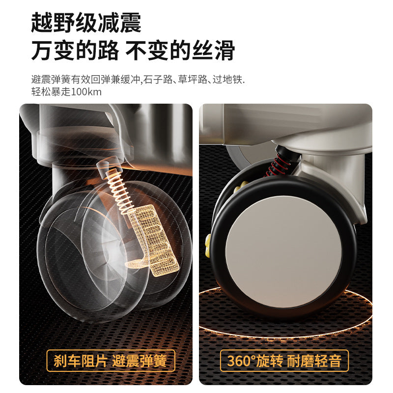 Front open suitcase female 2025 new strong and durable thickened suitcase 26-inch password password box male