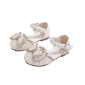 Vancahao girls' princess shoes - new soft-soled sandals for babies, kids' summer bowknot pearl single shoes for little girls