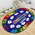Baby crawling mat, cooling pad, classroom reading area, educational play mat, nursery kids alphabet crystal velvet rug