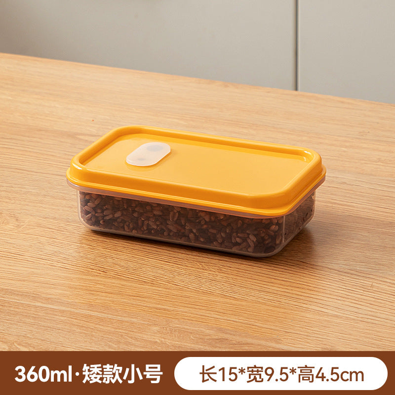 Kitchen, refrigerator, fresh-keeping storage box, sealed food preparation, transparent fresh-keeping box, food grade grid plastic freezer