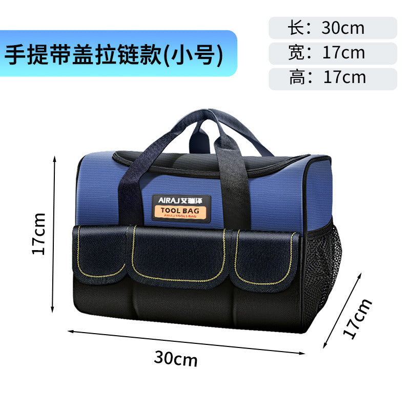 Arrizo Electric Toolkit Wholesale Multifunctional Large Portable Thickened Wear-resistant Canvas Tool Bag Storage Bag