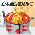 Popcorn machine commercial stall fully automatic electric popcorn machine with cart spherical butterfly corn flower puffing machine
