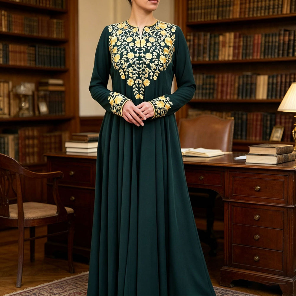spring new arrivals: european and american style long sleeve casual dress - simple, elegant, and fashionable printed maxi dress