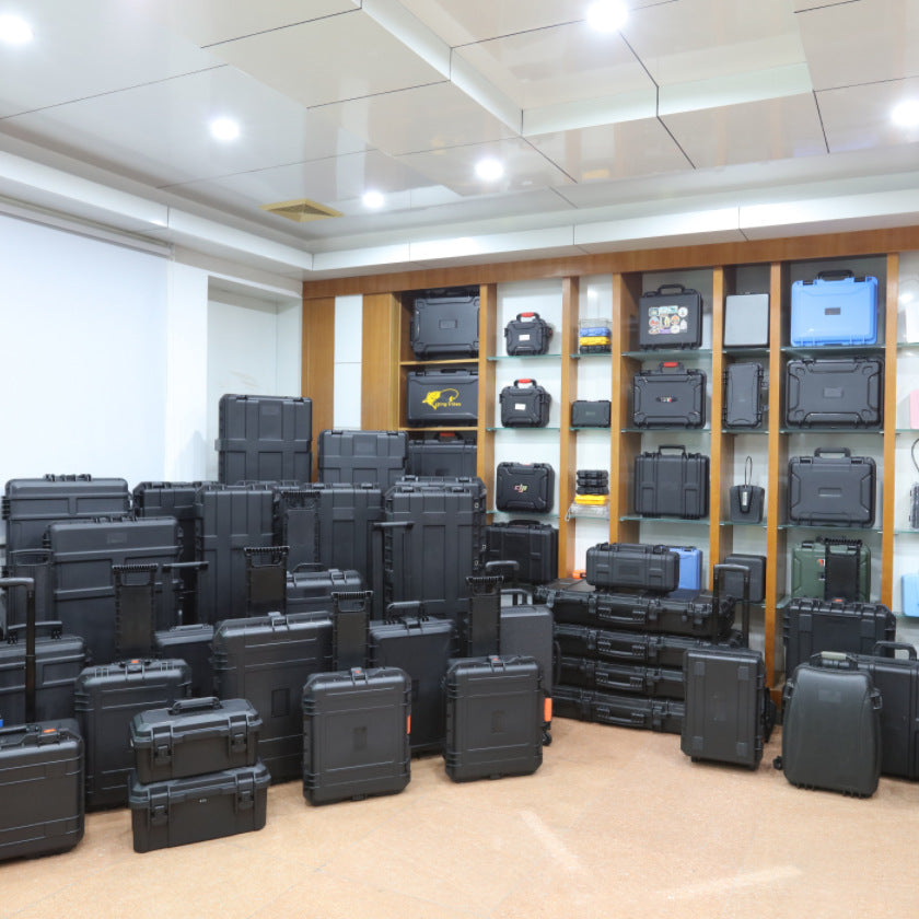 Waterproof storage box, electronic product safety, water proof box, portable protective box, storage box, toolbox can be fixed with inner holder.