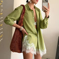cross-border e-commerce women's fashion: european and american summer new arrivals - beach vacation style sexy shirt & fashionable casual set