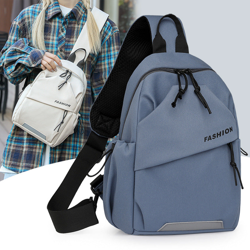 Cross-border new casual messenger bag women's trend simple student portable shoulder bag large capacity commuter fashion breast bag