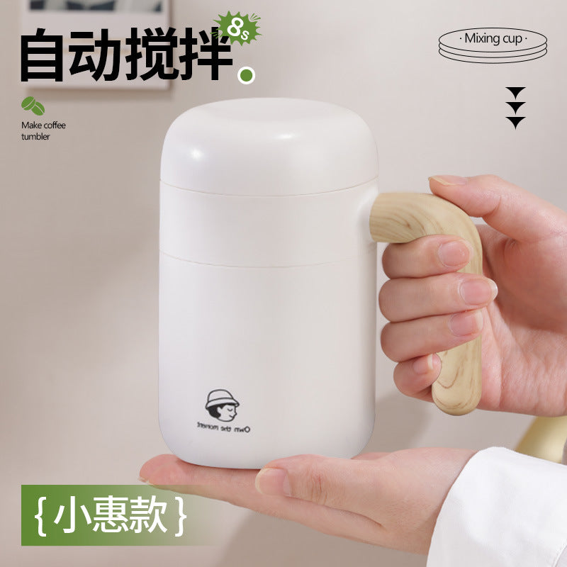11 creative minimalist automatic stirring cup - rechargeable wireless lazy water bottle - portable electric magnetic rotating shaker for coffee
