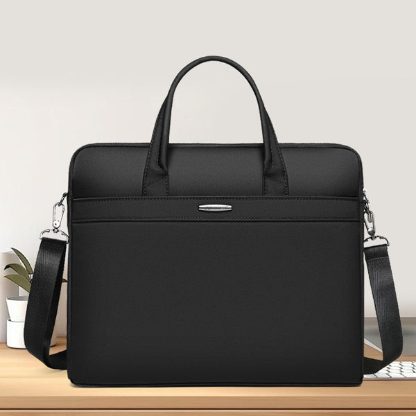 Yiyunchen briefcase custom logo business document bag men's briefcase meeting bag Oxford cloth with water cup position