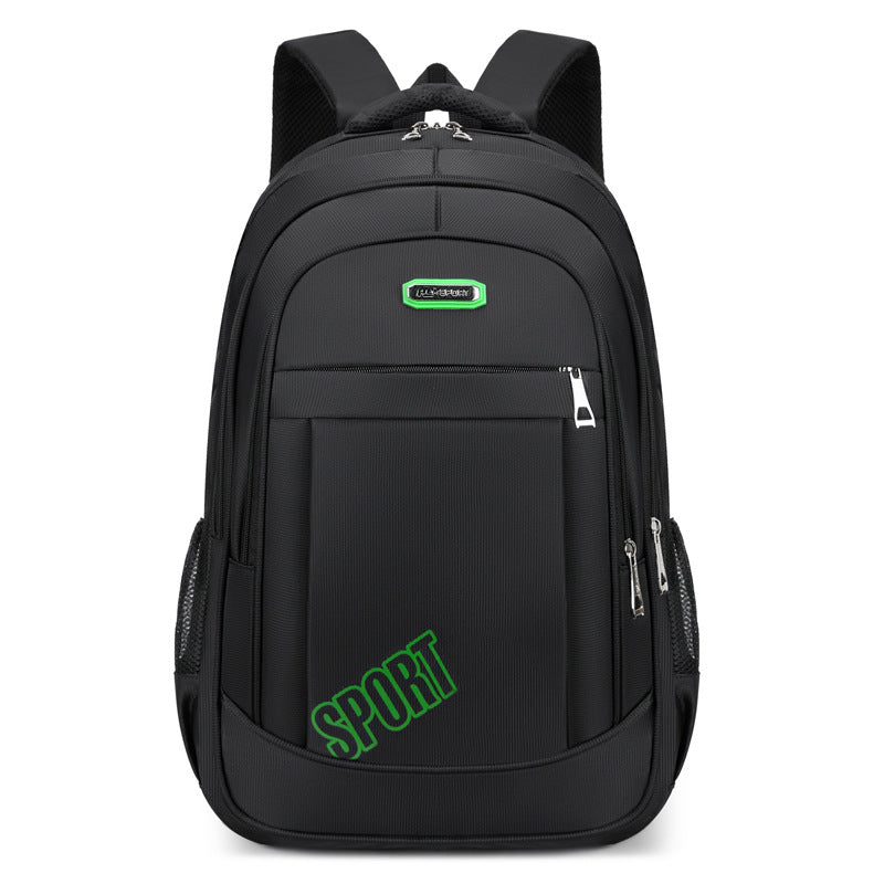 New large-capacity middle and high school students backpack men's simple casual wear-resistant nylon business computer backpack