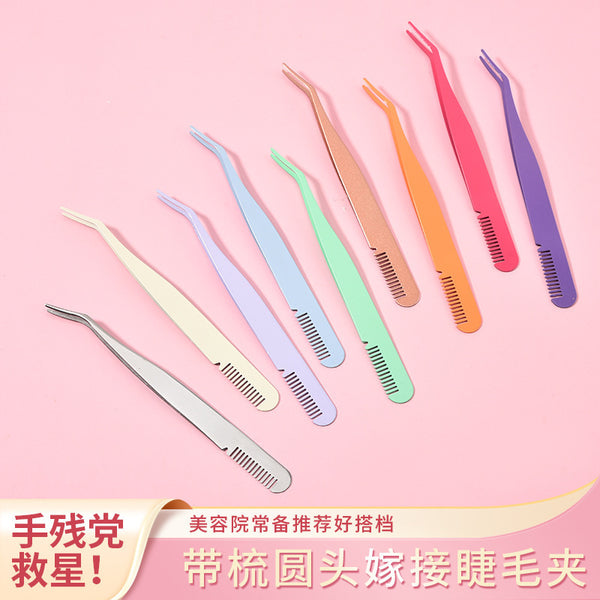 With comb eyebrow clip stainless steel variety of choice beauty tools comb eyebrow clip hair plucking clip manufacturers wholesale