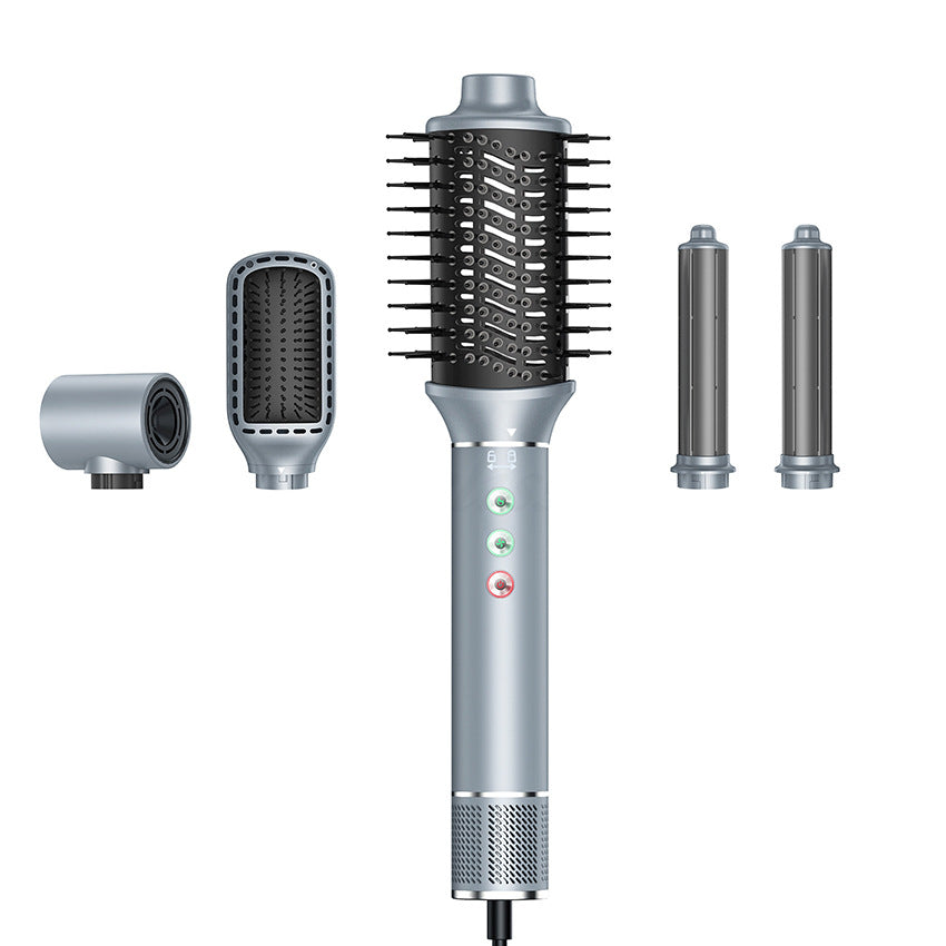 Cross-border five-in-one hot air comb, high-speed brushless hair dryer, curling iron, hair straightener, three-purpose multi-functional hair dryer comb