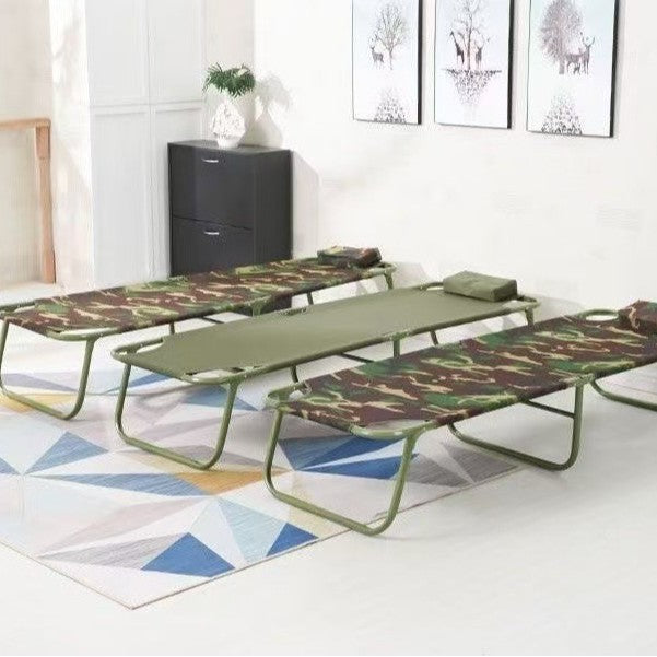 Portable single bed emergency foldable bed office lunch break bed simple single bed accompanying bed for home