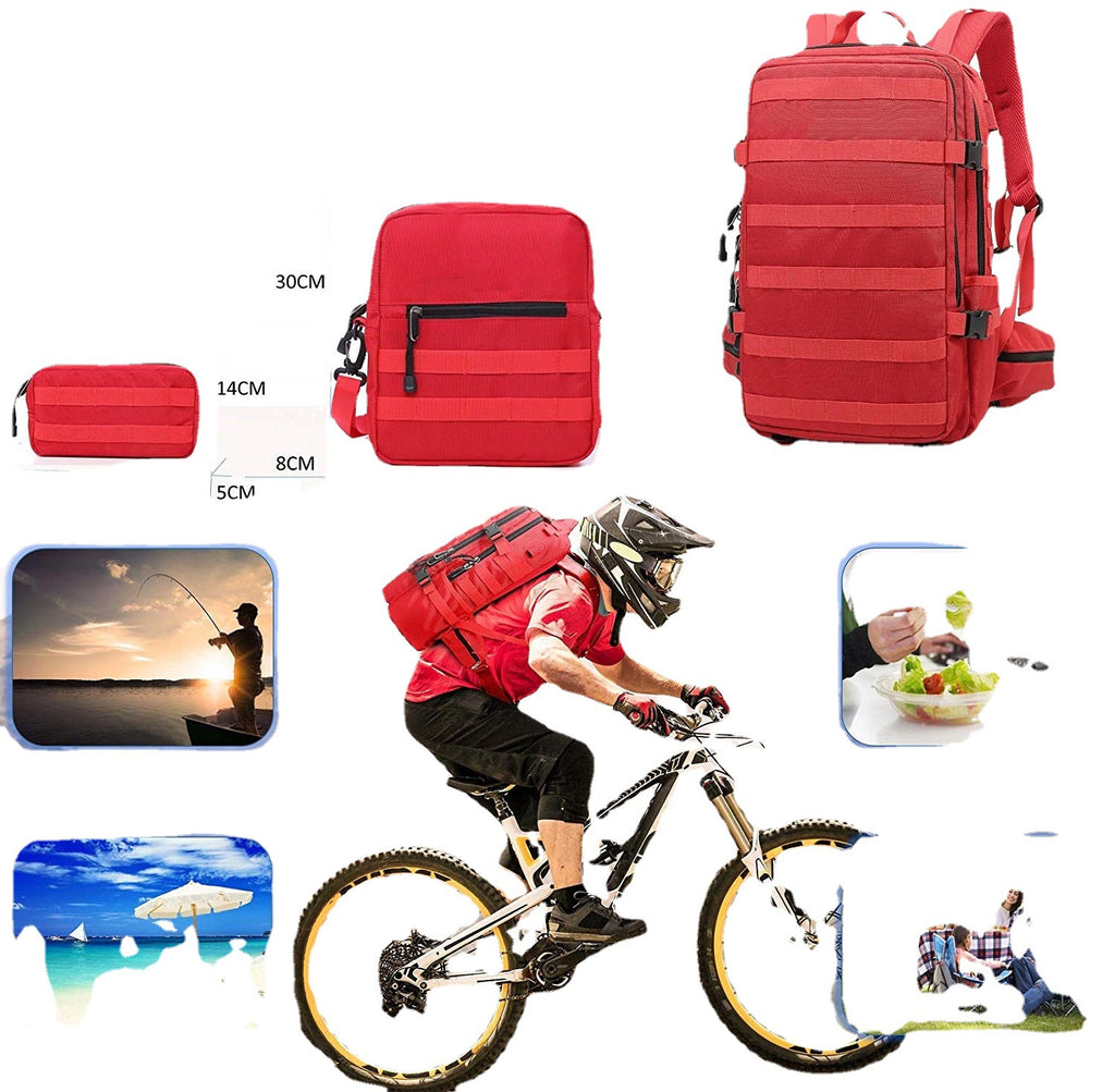 New Tactical 3P Backpack Molle Removable Large Capacity Backpack  Attack Mountaineering Hiking Bag