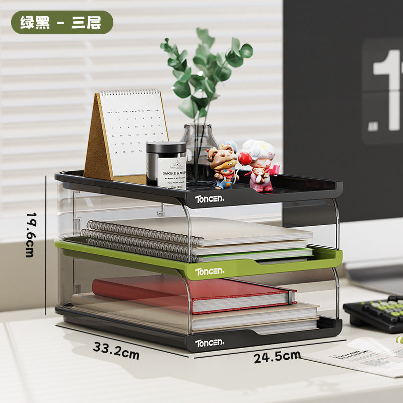 Desktop Bookshelf Desk Storage Shelf Desk Book Storage Shelf Desk Documents Children's Picture Book Box Cross-border