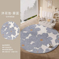 Distributed round carpet classy sense of accessible luxury living room bedroom bedside coffee table sofa no-wash, wipeable and maintenance-free floor mat