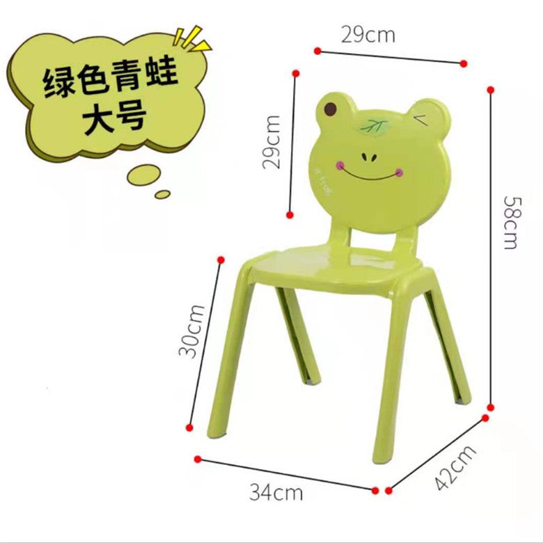 Cartoon thickened children's small chair kindergarten back chair home learning small stool non-slip baby plastic dining chair
