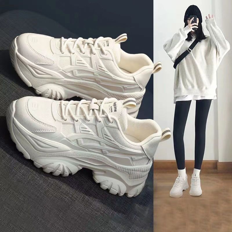 Dad shoes women's ins trend 2026 autumnew arrival women's shoes k-styleeasiest for matchthick sole sports casualwhite shoes