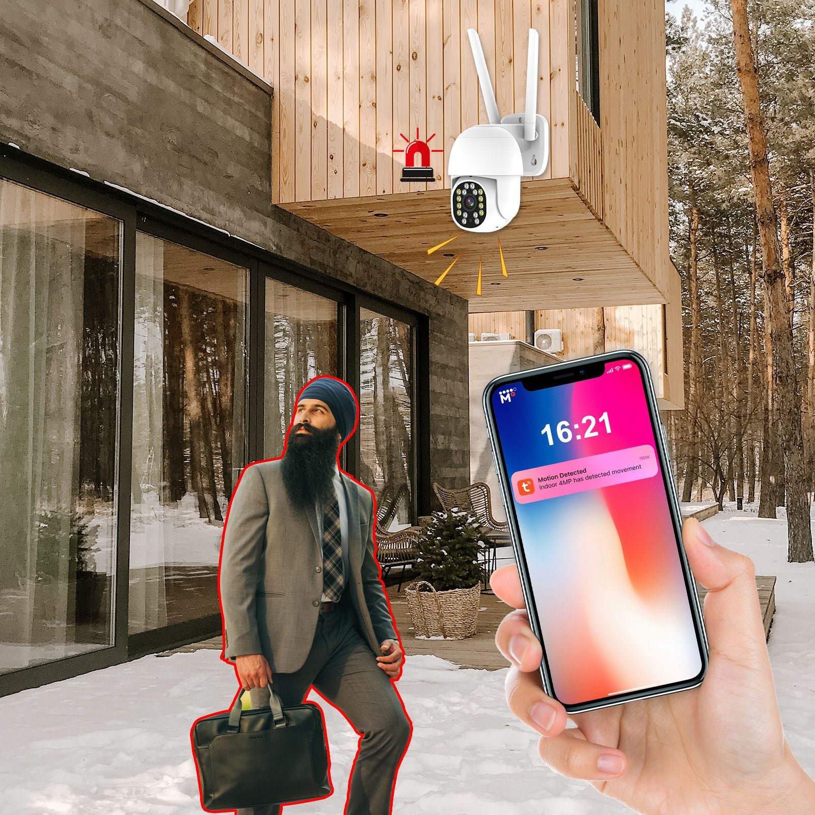 Factory direct sales graffiti gimbal camera HD remote monitoring two-way intercom mobile detection   explosion