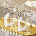 Classy accessible luxury student tooth cup for home plastic toothbrush cup couple wash cup toothbrush cup mouthwash cup