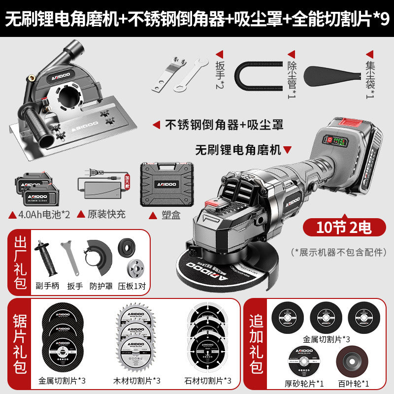 Angle grinder tile chamfering device portable 45 degree woodworking bricklayer universal cutting artifact portable chamfering device