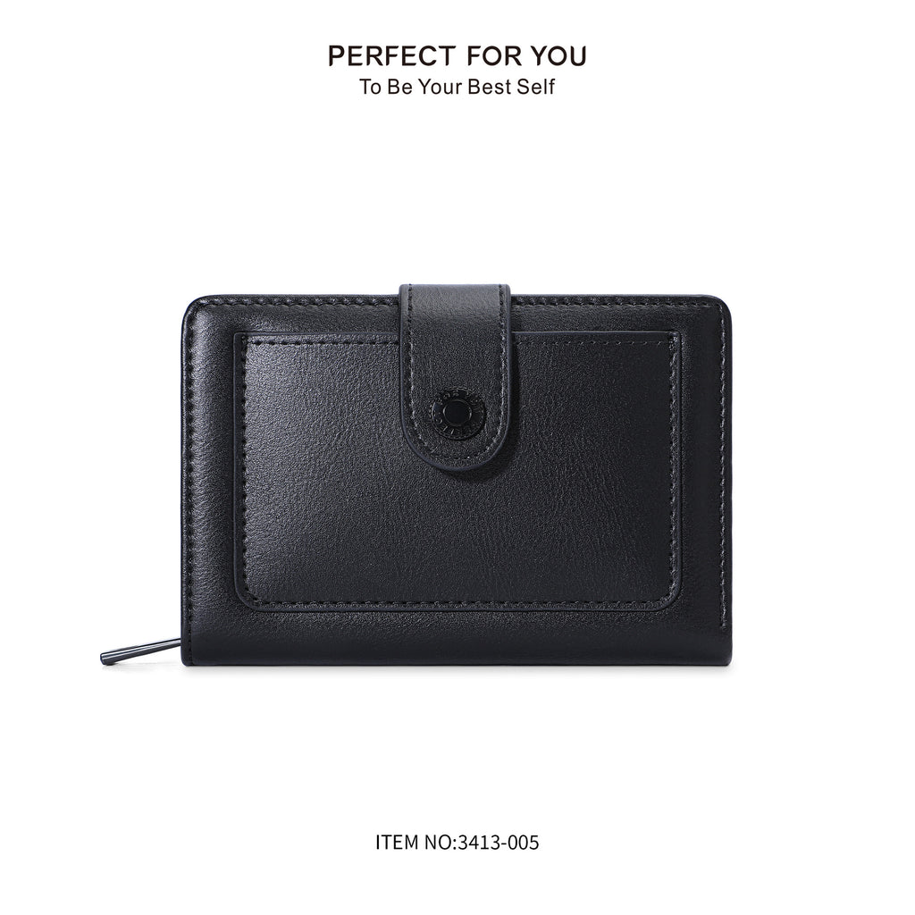 New women's wallet fashion trend multi-card position card bag card holder high sense women pu change bag