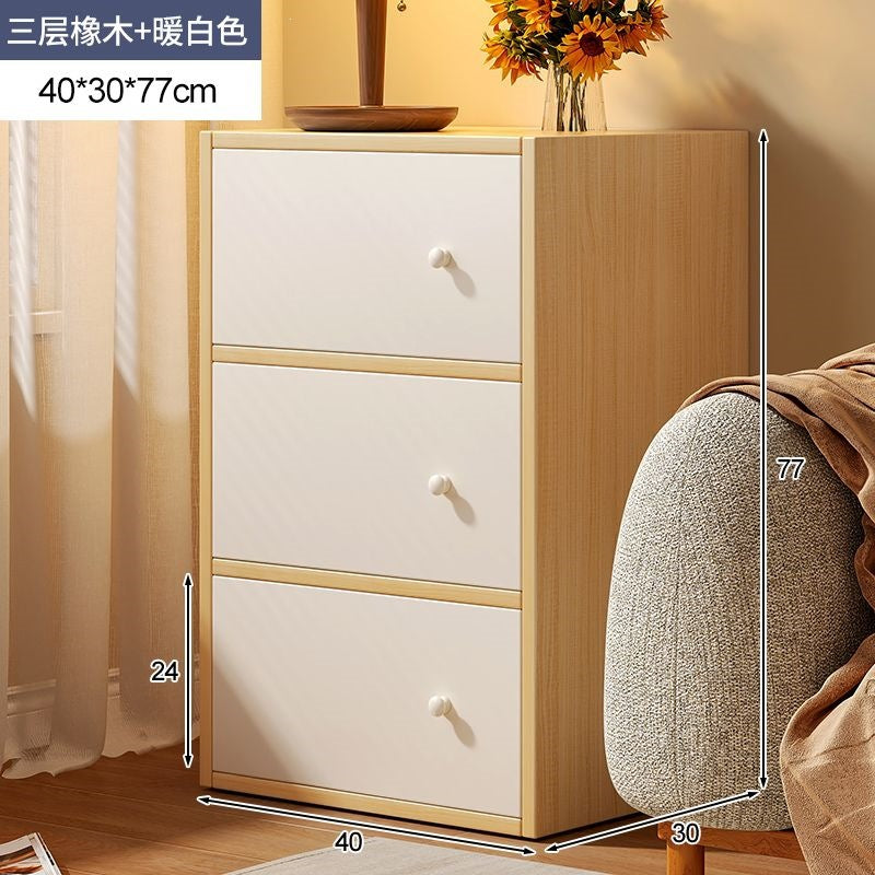 Chest of drawers storage cabinet bedroom storage cabinet narrow vertical cabinet storage drawer cabinet living room wall floor-standing bed end cabinet