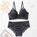 fashionlace bra suit push-up front button push-up breast adjustment women's bra