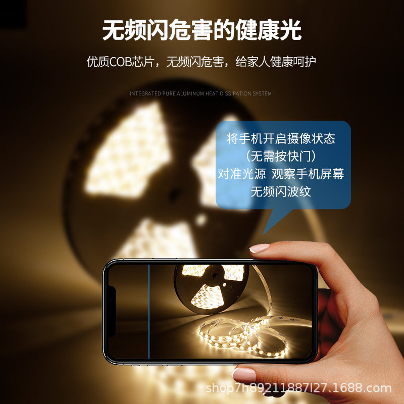 Integrated soft film light box light full set of light source light with low voltage 24V self-adhesive high power lens light strip dimmable